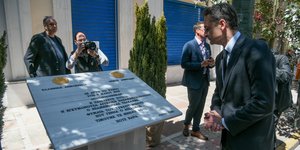 Ο Κ. Μητσοτάκης στο μνημείο για τα θύματα της Marfin