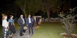 Μητσοτάκης Πομπέο στο σπίτι Μητσοτάκη στην Κρήτη