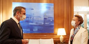 Συνάντηση Μητσοτάκη με την Γενική Γραμματέα του Συμβουλίου της Ευρώπης