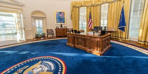 Εικόνα από εσωτερικό του Οβάλ Γραφείου στον Λευκό Οίκο