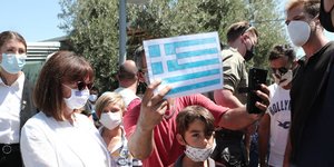 Σακελλαροπούλου στη Μόρια