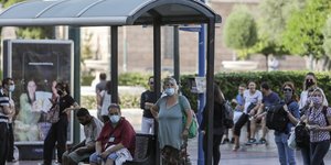 Στάση λεωφορείου στην Αθήνα