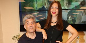 Ο Γιώργος Χωραφάς μαζί με την κόρη του, Ζωή Χωραφά