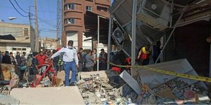 Η φονική έκρηξη ισοπέδωσε το κτίριο στο Αχβάζ του Ιράν