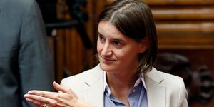 Η πρωθυπουργός της Σερβίας Άνα Μπρναμπιτς