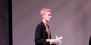 Η Δήμητρα Βλαγκοπούλου, νικήτρια του βραβείου Μελίνα Μερκούρη