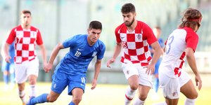 Φάση από το ματς Ελλάδα-Κροατία