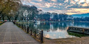 Η λίμνη Παμβώτιδα στα Ιωάννινα