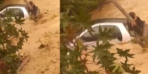 Γυναίκα σε στύλο της ΔΕΗ στην Κρήτη προσπαθεί να αποφύγει την κακοκαιρία