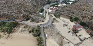 Πλημμύρες και λάσπη στο Καρτερό Ηρακλείου
