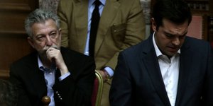 Ο Σταύρος Κοντονής και ο Αλέξης Τσίπρας 