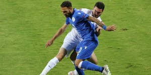 Φάση από τον αγώνα Αζερμπαϊτζάν-Κύπρος για τον Nations League