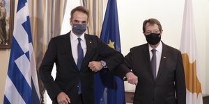 Κυριάκος Μητσοτάκης με τον Νίκο Αναστασιάδη