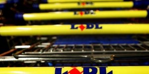 Lidl καρότσια με το λογότυπο