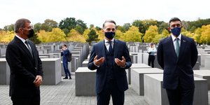 O Χάικο Μάας με τους ΥΠΕΞ του Ισραήλ και των ΗΑΕ