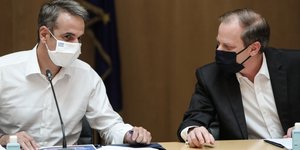 Κυριάκος Μητσοτάκης και Κώστας Αχ. Καραμανλής