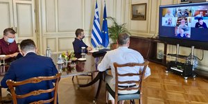 Μητσοτάκης στο Μέγαρο Μαξίμου