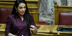 Η Δόμνα Μιχαηλίδου στη Βουλή