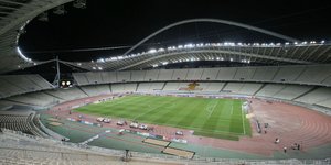 Οι άδειες εξέδρες του Ολυμπιακού Σταδίου