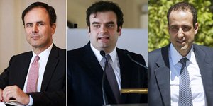 Αλέξης Πατέλης, Κυριάκος Πιερρακάκης και Γρηγόρης Δημητριάδης