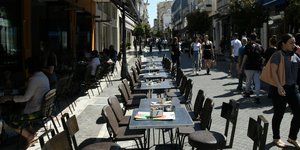 πεζοδρομος καφε 