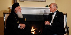 Ο υποψήφιος πρόεδρος των ΗΠΑ, Τζο Μπάιντεν σε παλιότερη συνάντησή του με τον Οικουμενικό Πατριάρχη Βαρθολομαίο