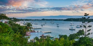 Σκάφη σε λιμάνι στα νησιά Τόνγκα