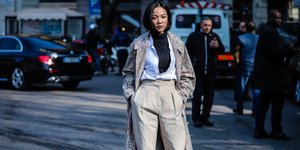 στιλάτη γυναίκα στην εβδομάδα μόδας