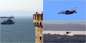 Μαχητικό και φρεγάτα στη Θεσσαλονίκη για την 28η Οκτωβρίου