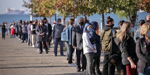 Θεσσαλονίκη ουρές για τεστ κορωνοϊού