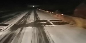 To έστρωσε με χαλάζι