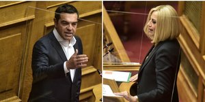 Αλέξης Τσίπρας και Φώφη Γεννηματά