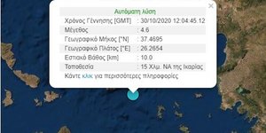 Σεισμος 4,6 Ριχτερ
