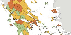 Χάρτης με μέτρα στην Ελλάδα