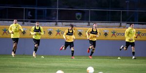 Οι ποδοσφαιριστές της ΑΕΚ