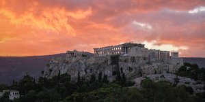 Πρωινός ουρανός στην Ακρόπολη