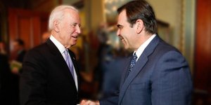 Ο Μαργαρίτης Σχοινάς με τον Τζο Μπάιντεν