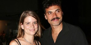 H Δανάη Μιχαλάκη με τον σύντροφό της, Γιώργο Παπαγεωργίου/Φωτογραφία: NDP photo agency