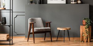 Σαλόνι με μίνιμαλ πολυθρόνα