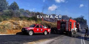 Φωτιά στο Βέλος Ευβοίας -Κοντά σε κατοικημένη περιοχή