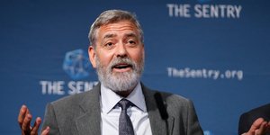 Ο Τζορτζ Κλούνεϊ σε ομιλία
