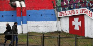 Μαυροβούνιο Σερβία σημαίες