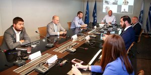 Η ομάδα εργασίας της ΕΠΟ όπως συνεδρίασε το καλοκαίρι