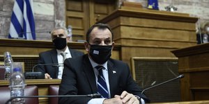 Ο υπ. Αμυνας Νίκος Παναγιωτόπουλος στην Επιτροπή Αμυνας της Βουλής