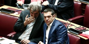Ο Παύλος Πολάκης με τον Αλέξη Τσίπρα