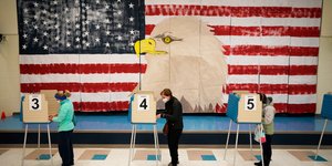 Ψηφοφόροι στις αμερικανικές εκλογές 2020