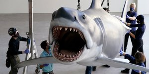 Ο καρχαρίας από τα «Σαγόνια του Καρχαρία» στο μουσείο των Όσκαρ