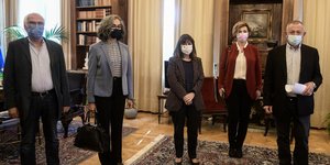 ΚΚΕ, ΜΕΡΑ25 και ΣΥΡΙΖΑ στην Κ. Σακελλαροπούλου