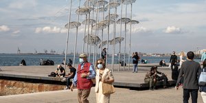 Θεσσαλονίκη παραλία κορωνοϊός