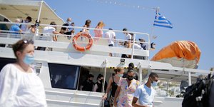 τουρισμός Τουρίστες στη Μύκονο